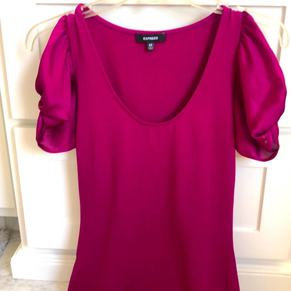 Deep pink or wine color top by Express